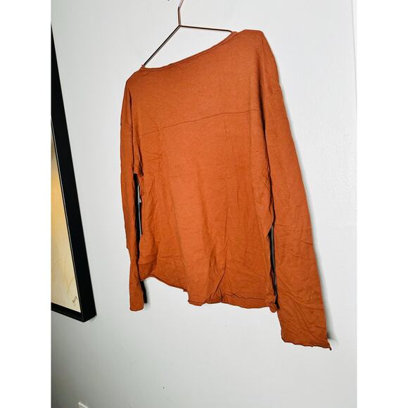 ONE TEASPOON Mens Mr Valentine Long Sleeve Camel Color Tee Shirt NWT Size Medium - Picture 4 of 11
